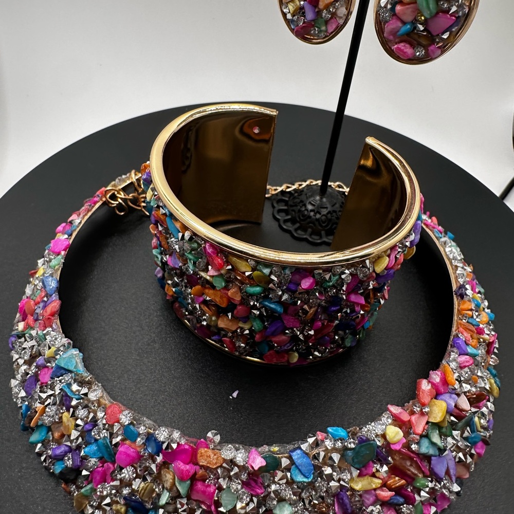 Colorful Gemstone Jewelry Set